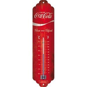 Teploměr Teploměr Coca-Cola - Logo Red, 6 x 28 cm