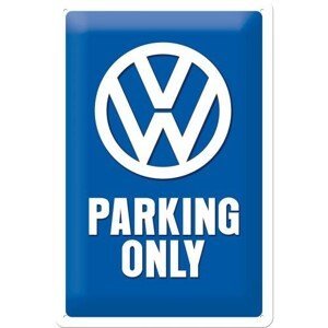 Plechová cedule Volkswagen VW - Parking Only, (20 x 30 cm)