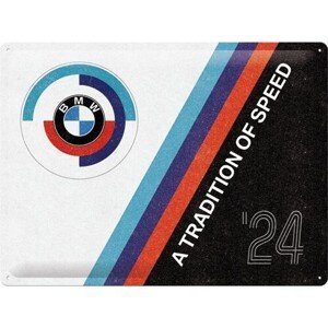 Plechová cedule BMW - M Sport - Tradition Of Speed, (40 x 30 cm)
