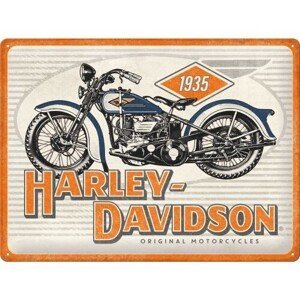Plechová cedule Harley-Davidson - 1935, (40 x 30 cm)