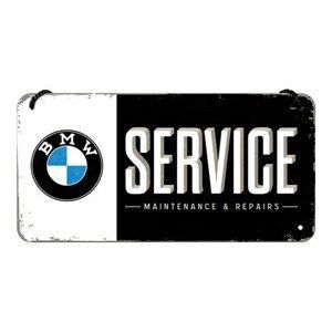 Plechová cedule BMW - Service, (20 x 10 cm)