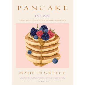 Ilustrace Pancakes Est. 1951, Rikke Londager Boisen, (30 x 40 cm)