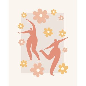 Ilustrace Dancers, Beth Cai, (30 x 40 cm)
