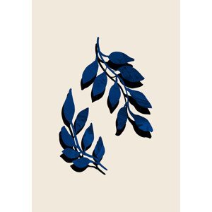 Ilustrace Blue Twig Brush, (26.7 x 40 cm)