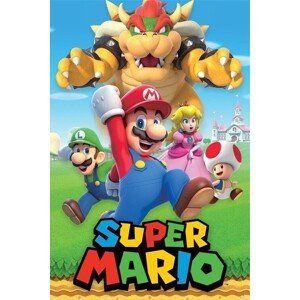 Plakát, Obraz - Super Mario - Character Montage, (61 x 91.5 cm)