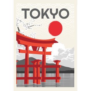 Ilustrace Kyoto Sun, Fadil Roze, (26.7 x 40 cm)