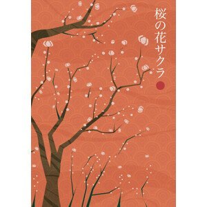 Ilustrace Sakura no hana, Fadil Roze, (26.7 x 40 cm)