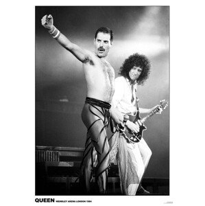 Plakát, Obraz - Queen - Wembley 1984, (59.4 x 84.1 cm)