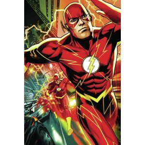 Umělecký tisk The Flash - Multiple Run, (26.7 x 40 cm)