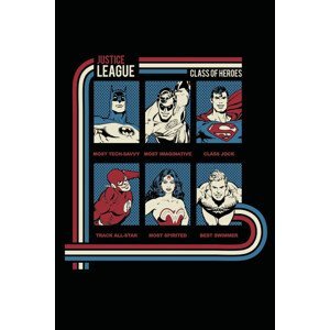 Umělecký tisk Justice League - Class of Heroes, (26.7 x 40 cm)