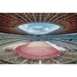 Umělecká fotografie Tokyo 2020 Olympic Stadium, 大山 儀高, (40 x 26.7 cm)