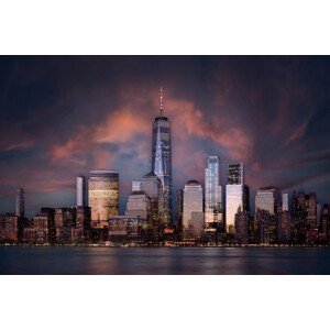Umělecká fotografie Skyline NYC, Bart Michiels, (40 x 26.7 cm)