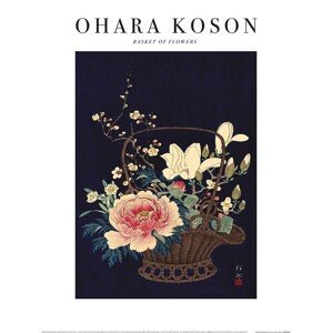 Umělecký tisk Ohara Koson - Basket of Flowers, (30 x 40 cm)