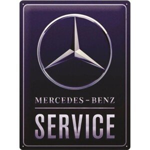 Plechová cedule Mercedes-Benz - Service, (30 x 40 cm)