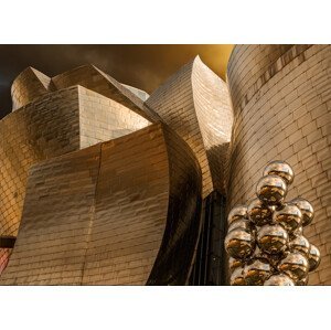 Umělecká fotografie Reflections on spheres (Serie Guggenheim Bilbao), Jois Domont, (40 x 30 cm)