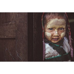 Umělecká fotografie Eyes of Burma, Marco Tagliarino, (40 x 26.7 cm)