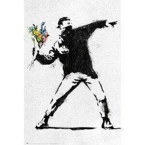 Plakát, Obraz - Banksy - The Flower Thrower, (61 x 91.5 cm)