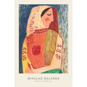 Ilustrace Portrait of a Woman (Female Portrait) - Mikulas Galanda, (26.7 x 40 cm)