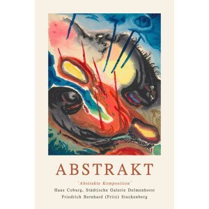 Ilustrace Abstract Exhibition (Blue / Orange) - Fritz Stuckenberg, (26.7 x 40 cm)