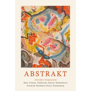 Ilustrace Abstract Exhibition (Yellow / Orange) - Fritz Stuckenberg, (26.7 x 40 cm)