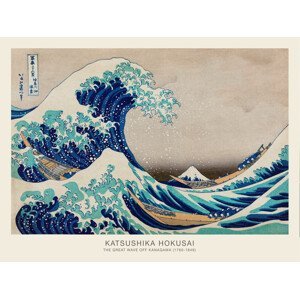 Obrazová reprodukce The Great Wave off Kanagawa (Japanese) - Katsushika Hokusai, (40 x 30 cm)