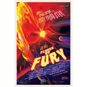 Umělecký tisk Flares of Fury (Retro Movie) - Space Series (NASA), (26.7 x 40 cm)