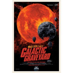 Umělecký tisk Galactic Graveyard (Retro Movie) - Space Series (NASA), (26.7 x 40 cm)