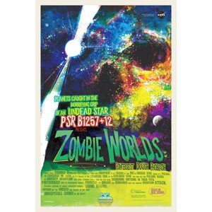 Umělecký tisk Zombie Worlds (Retro Movie) - Space Series (NASA), (26.7 x 40 cm)