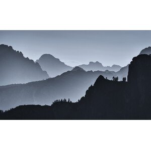 Umělecká fotografie mountain lines, Uschi Hermann, (40 x 24.6 cm)