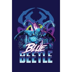 Umělecký tisk Blue Beetle - Blue Night, (26.7 x 40 cm)