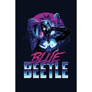 Umělecký tisk Blue Beetle - Night Pose, (26.7 x 40 cm)