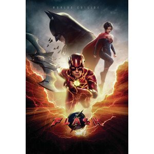Umělecký tisk The Flash - Batman and Supergirl, (26.7 x 40 cm)