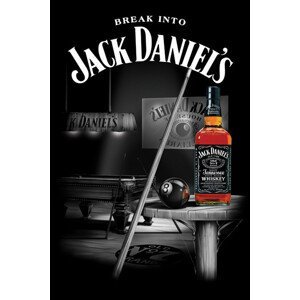 Plakát, Obraz - Jack Daniel's - pool room, (61 x 91.5 cm)