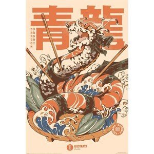 Plakát, Obraz - Ilustrata - Dragon Sushi, (61 x 91.5 cm)