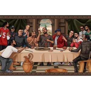 Plakát, Obraz - The Last Supper Of Hip Hop, (61 x 91.5 cm)