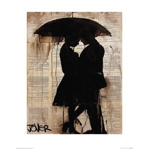 Umělecký tisk Loui Jover - Rain Lovers, (60 x 80 cm)