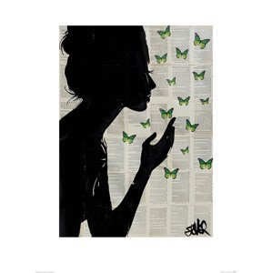 Umělecký tisk Loui Jover - Simplicity - Green, (60 x 80 cm)