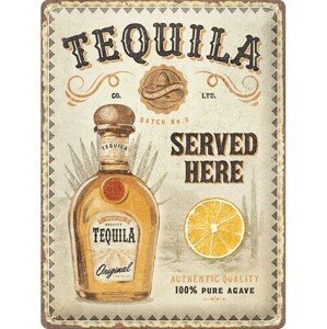 Plechová cedule Tequila, (30 x 40 cm)