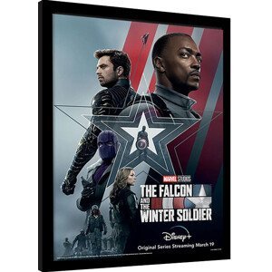 Obraz na zeď - The Falcon and the Winter Soldier - Stars and Stripes