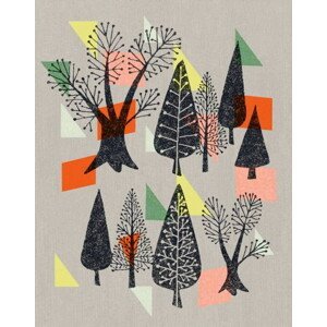 Ilustrace Group of Trees, CSA-Printstock, (30 x 40 cm)