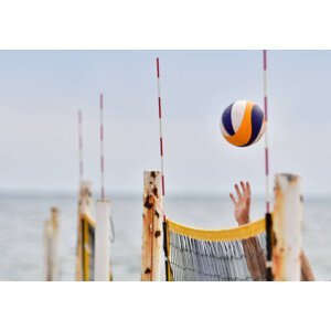 Umělecká fotografie Beach volley, M.A. Josephson, (40 x 26.7 cm)