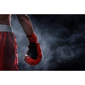 Umělecká fotografie Red boxing glove, FOTOKITA, (40 x 26.7 cm)