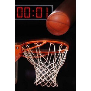 Umělecká fotografie Basketball falling into basket (blurred motion), David Madison, (26.7 x 40 cm)