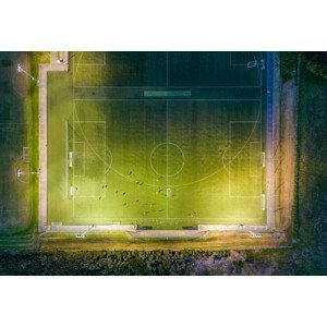 Umělecká fotografie Top looking down at soccer ground., Nazar Abbas Photography, (40 x 26.7 cm)