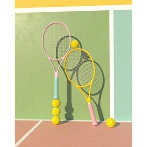 Umělecká fotografie Tennis balance, Andriy Onufriyenko, (30 x 40 cm)