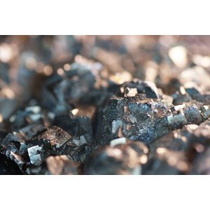 Umělecká fotografie Macro Pyrite mineral, La_Corivo, (40 x 26.7 cm)