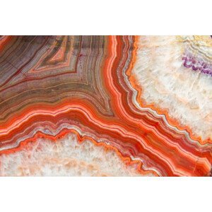 Umělecká fotografie Red Agate mineral, Violetastock, (40 x 26.7 cm)