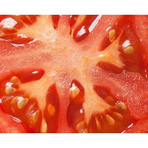 Umělecká fotografie tomato slice full frame macro, JamesPearsell, (40 x 30 cm)