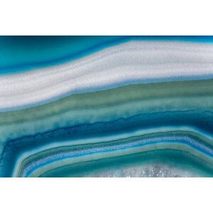 Umělecká fotografie Wallpaper - Texture - Blue Agate, MarcosMartinezSanchez, (40 x 26.7 cm)