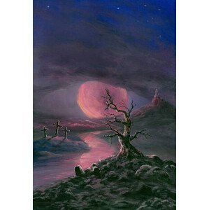 Umělecký tisk Eye - Moon, Pobytov, (26.7 x 40 cm)
